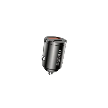 Dudao R3MAX 48W mini automašīnas lādētājs QC PD, melns