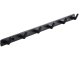 Wall-Mounted Clothes and Towel Rack, 6 Hooks, 54.5 cm, Black