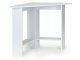 Modern Corner Computer Desk with Shelves ModernHome, White