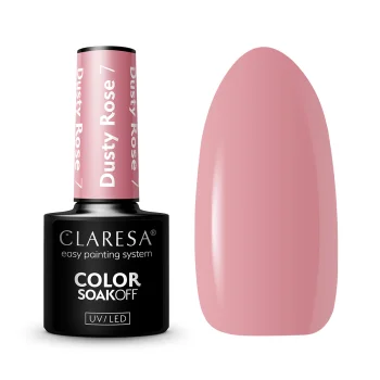 Claresa Dusty Rose 7 hibrīda nagu laka, 5 g