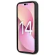 Karl Lagerfeld Saffiano Choupette Head Patch vāciņš iPhone 14 Pro, Sudraba