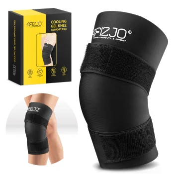 Gēla komprese ceļgalam 4FIZJO ColdPack PRO, M izmērs, melna