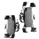 Bike Phone Mount for Handlebar Devia Voyager ES063 for Motorcycle, Black