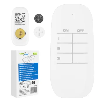 GreenBlue GB310 Remote Control for Radio Sockets, 433MHz