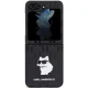 Karl Lagerfeld Saffiano Monogram Choupette Pin vāciņš Samsung Galaxy Z Flip 5, Melns