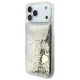 Guess Liq. Glitter 4 Charms vāciņš iPhone 17 Pro Max, zelta