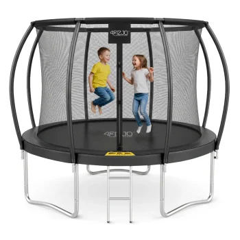Садовый батут 4FIZJO PRO с внутренней сеткой и лестницей 305 см 10FT,...
