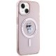 Karl Lagerfeld iPhone 15 Case IML Choupette MagSafe, Pink