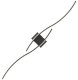 Black Wall Lamp 60cm, Warm White Light