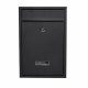 Wall Mounted Mailbox B5 Format with Yale Lock, matte black