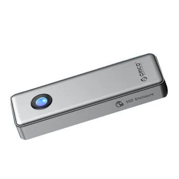 Внешний корпус Orico OUM2-G20 M.2 NVME SSD USB-C 3.2 20Gb/s, серебристый