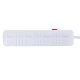 Maclean MCE393 W Power Strip, 4 Outlets + 3xUSB, 2500W, 3m, White