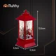 Рождественский светодиодный фонарь со свечой Ruhhy 26752, красный