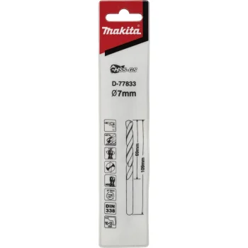 Сверло по металлу Makita HSS-GS D-77833, 7,0 x 109 мм
