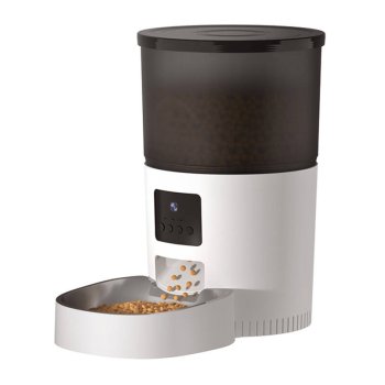Rojeco 3L Automatic Feeder Bowl Container Food Dispenser for Dogs Cats with Camera
