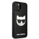 Karl Lagerfeld Ikonik 3D Rubber vāciņš iPhone 13 mini, Melns