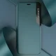 Atverams vāciņš iPhone 13 Pro Max Eco Leather View Case ar statīva funkciju, melns