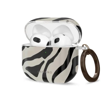 Tech-Protect Lamano Case for Apple AirPods 4 / 5 - Black and Beige