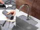 Силиконовый коврик для раковины под кран 37x14см