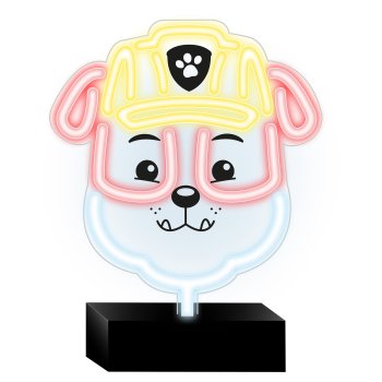 Ķepu patruļa Rubble LED neona lampa ar statīvu naktslampa ar regulatoru USB OW-120446