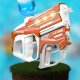 Bakalu 2-in-1 Electric Water Gun with Rechargeable Battery, Orange