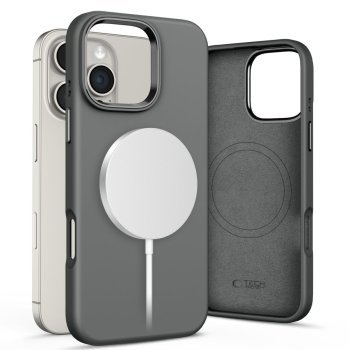 Tech-Protect Silicone PU MagSafe Phone Case Cover iPhone 16 Pro Max - Gray