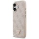 Guess 4G PU Leather MagSafe Case for Apple iPhone 17, Pink