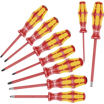 Wera 160 i/162 i/167 i/9 Kraftform Screwdriver Set, 9 Pieces