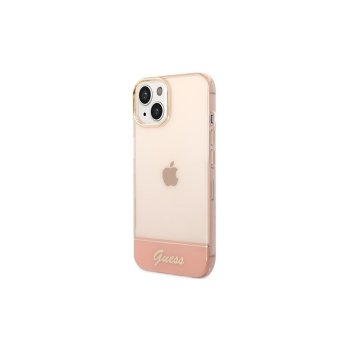 Guess iPhone 14 Pro Max Case Translucent, Pink