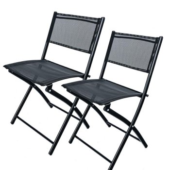 Gotel O13A Folding Garden Chairs, Polyrattan, 2 pcs