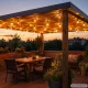 Садовая гирлянда 20 LED ламп, 20м, теплый белый