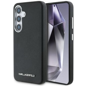 Karl Lagerfeld Saffiano MagSafe vāciņš Samsung Galaxy S25+ Melns
