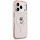 Karl Lagerfeld IML Choupette Sketch Logo MagSafe vāciņš iPhone 17 Pro, Rozā