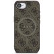 Чехол Guess 4G Ring Classic Logo MagSafe для Apple iPhone 16e, Коричневый