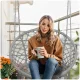 Подвесное кресло-качели Sofotel Boho, серое