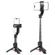 Acefast E43 Selfie Stick with Automatic Tripod and Bluetooth Remote, 63 cm, Black