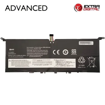 Klēpjdatora akumulators Lenovo L17C4PE1, Extra Digital, 2600 mAh, 14.8V