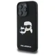 Karl Lagerfeld Silicone Double Heads MagSafe vāciņš iPhone 16 Pro, Melns
