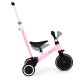 ECOTOYS 2-in-1 trīsritenis un balansa ritenis ar stumjamo rokturi, rozā