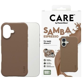 PanzerGlass iPhone 17 Case CARE Fashionable Samba MagSafe, Brown