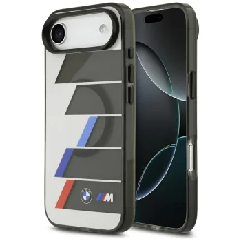 BMW M IML Metal Buttons Tricolor Lines MagSafe Case for iPhone Air, Gray