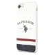Apple iPhone 8 / 7 / SE (2020) (2022) 4.7\" US Polo Tricolor Pattern Collection Case Cover (USHCI8PCSTRB), White |...