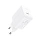 Зарядное устройство Acefast GaN USB Type C 30W, PD, QC 3.0, AFC, FCP белое (A21 white)