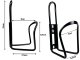 Ūdens Pudeļu Kausu Turētājs Velosipēdam (Alumīnija), Melns | Bike Bicycle Water Bottle Cup Bracket Holder