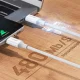 Кабель Ugreen USB-C на USB-C 1м, PD QC AFC, 60W, Белый