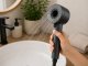Black Shower Head with 5 Functions and Water Saving Button