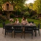 Multigarden Liels dārza galds 180x90 cm, brūns