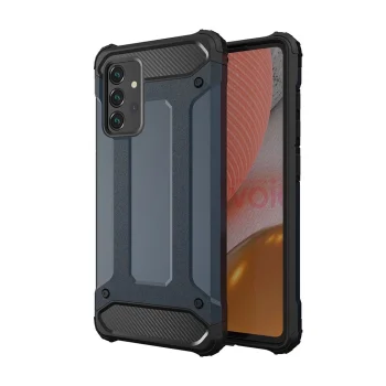 Samsung Galaxy A36 ( SM-A366E / DS ) Armor Guard Plastic + TPU Hybrid Case Cover, Blue | Telefona Vāciņš Maciņš...