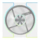 Korpusa ventilators Darkflash DM8 LINE White, 4-pin PWM ARGB, balts