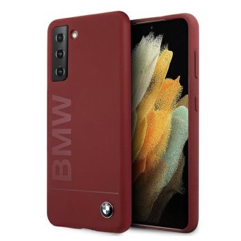BMW Samsung Galaxy S21+ vāciņš Silicone Signature Logo, sarkans